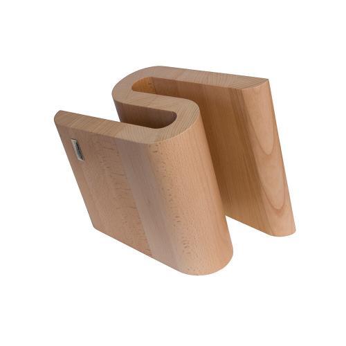 Magnetic knife block “S” beech wood