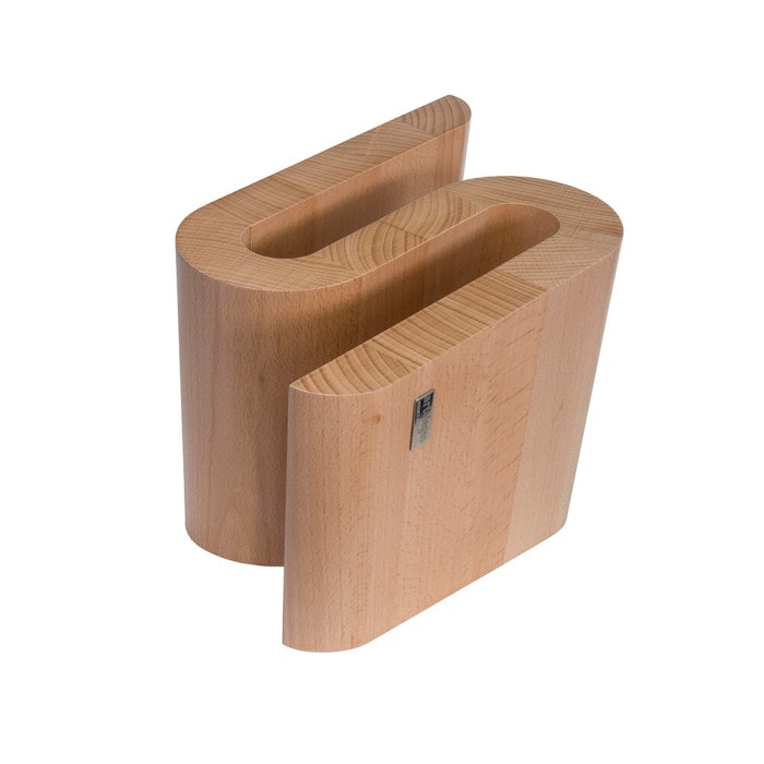 Magnetic knife block “S” beech wood