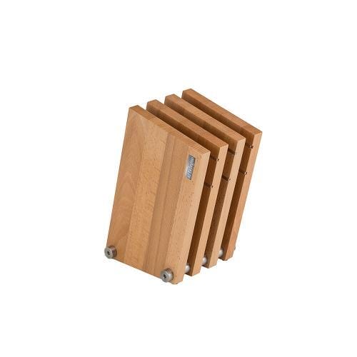 Magnetic knife block 4 elements beech wood