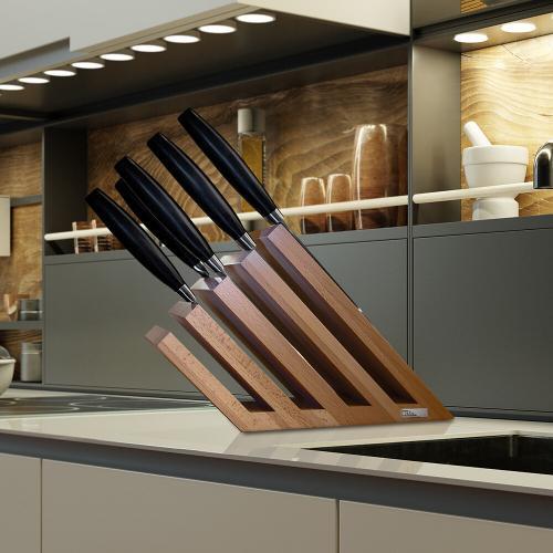 Wooden Magnetic Knife Blocks Without Knives | ARTELEGNO