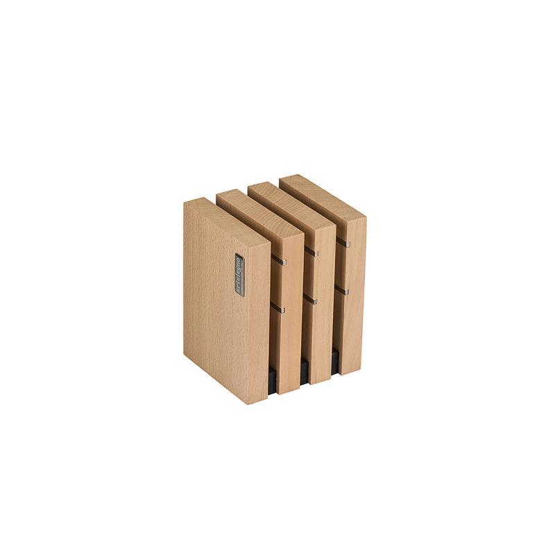 Ceppo Coltelli Da Cucina Vuoto Portacoltelli Opinel - Legno Di Faggio Per 9 Coltelli, Design Elegante Portacoltelli Per 9 Coltelli