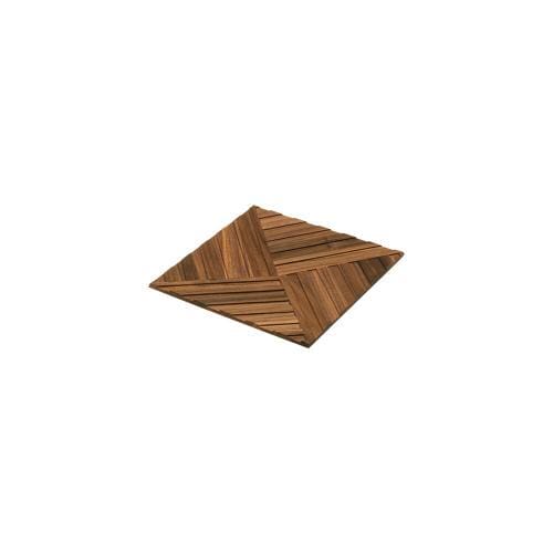 Piatto fresato noce cm 18 x 18