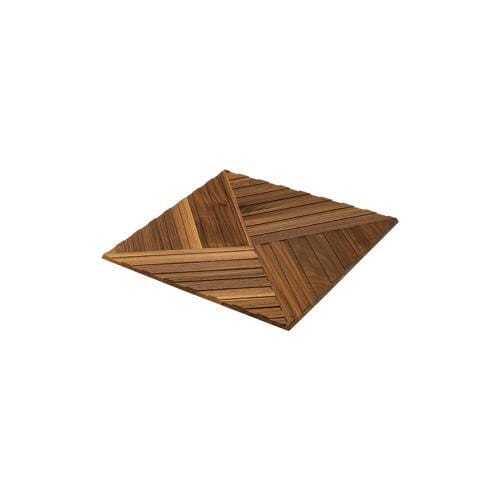 Piatto fresato noce cm 23 x 23