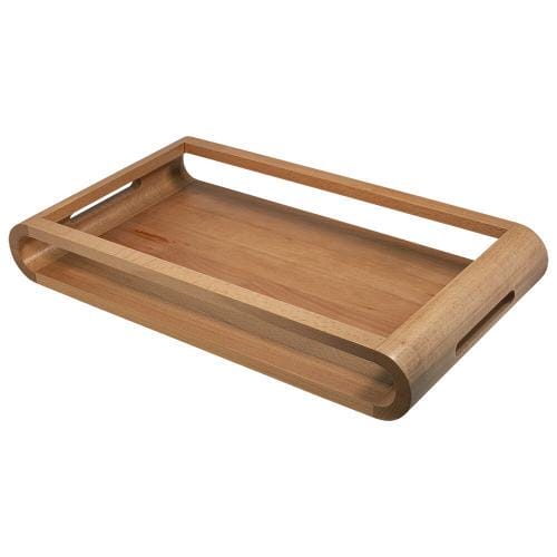Vassoio doppia fascia faggio cm. 27 x 49