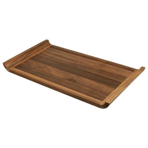 Vassoio curvo noce cm. 27 x 49