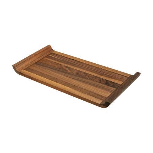 Vassoio curvo noce cm. 21 x 43