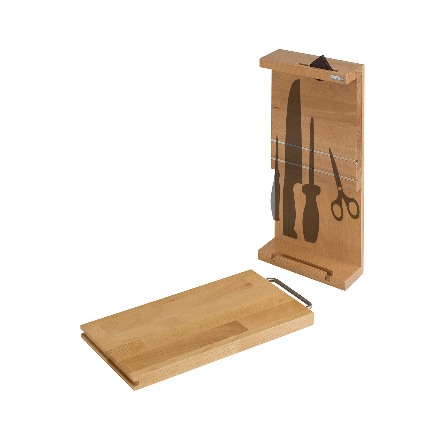Magnetic Knife Block and Chopping Board 40 | ARTELEGNO