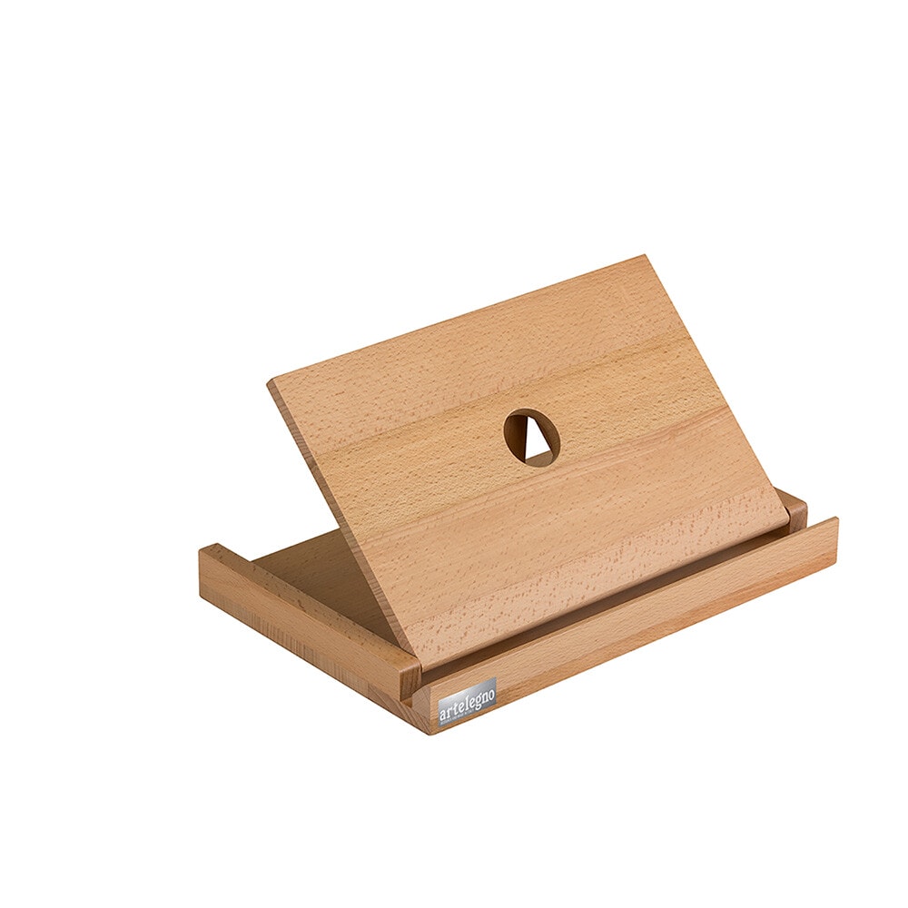 Tablet-size Bookstand Lacquered Beech Wood 46