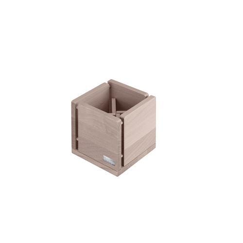 Portautensili in faggio finitura sbiancata