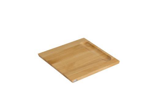 Piatto tagliere con scanalatura in faggio oliato