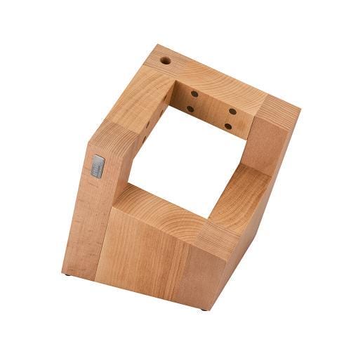 Ceppo portacoltelli magnetico “Square” in faggio verniciato naturale
